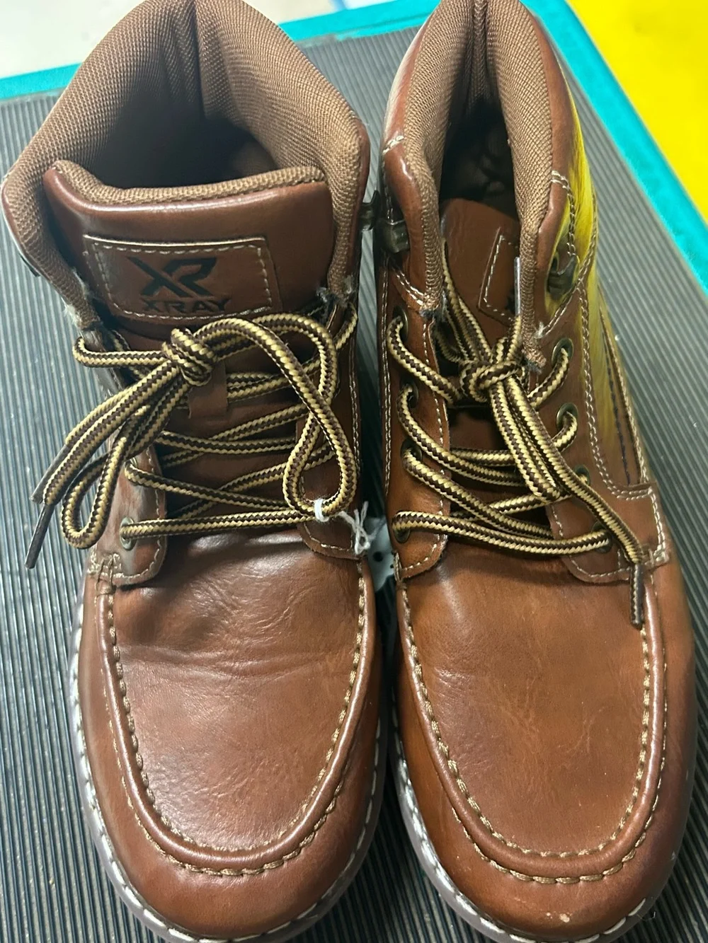XRAY Brown boys  Leather Lace-Up Boots